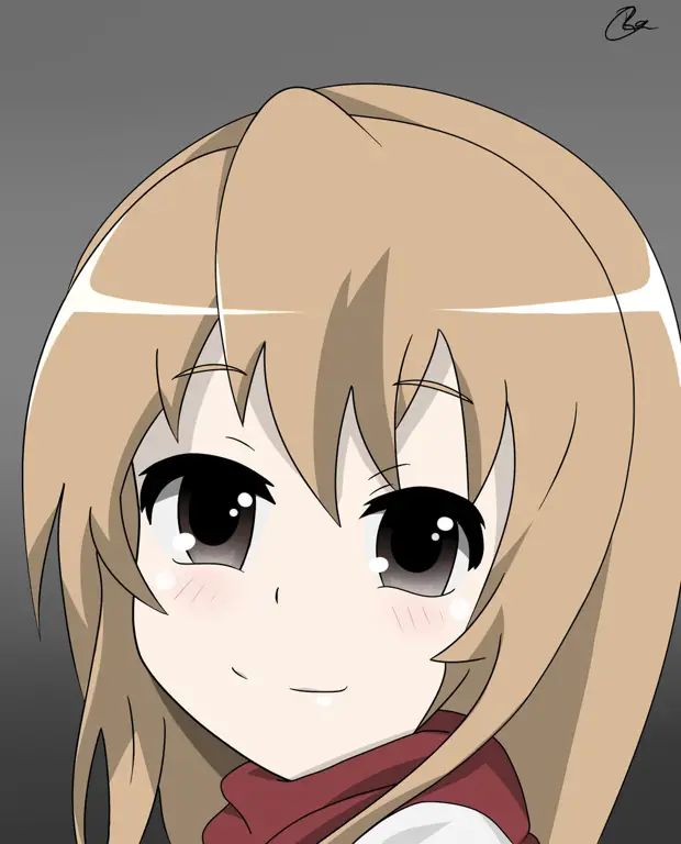 Gambar Taiga Aisaka dari anime Toradora!