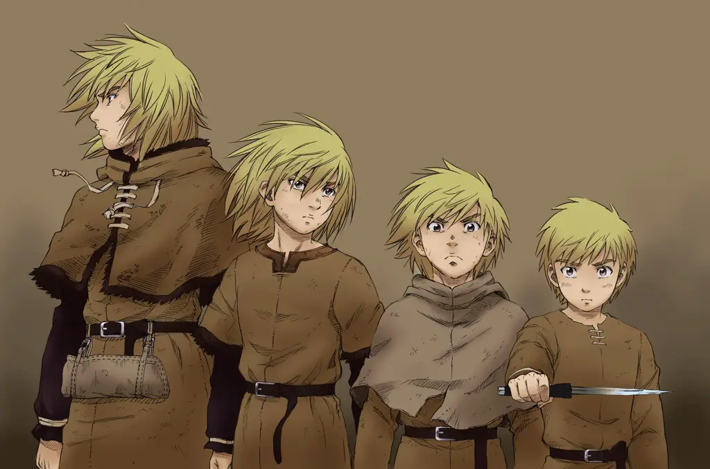 Ilustrasi karakter Thorfinn di Vinland Saga