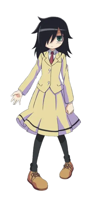 Gambar karakter Tomoko Kuroki dari Watamote