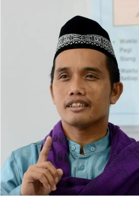 Ustadz Milenial sedang berceramah