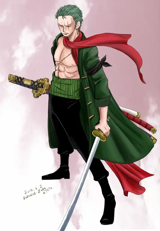 Gambar Zoro Roronoa dari One Piece