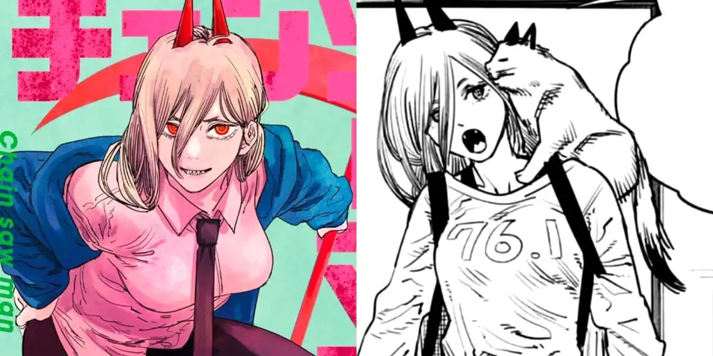 Power, salah satu karakter favorit di Chainsaw Man Gambar Power dari Chainsaw Man