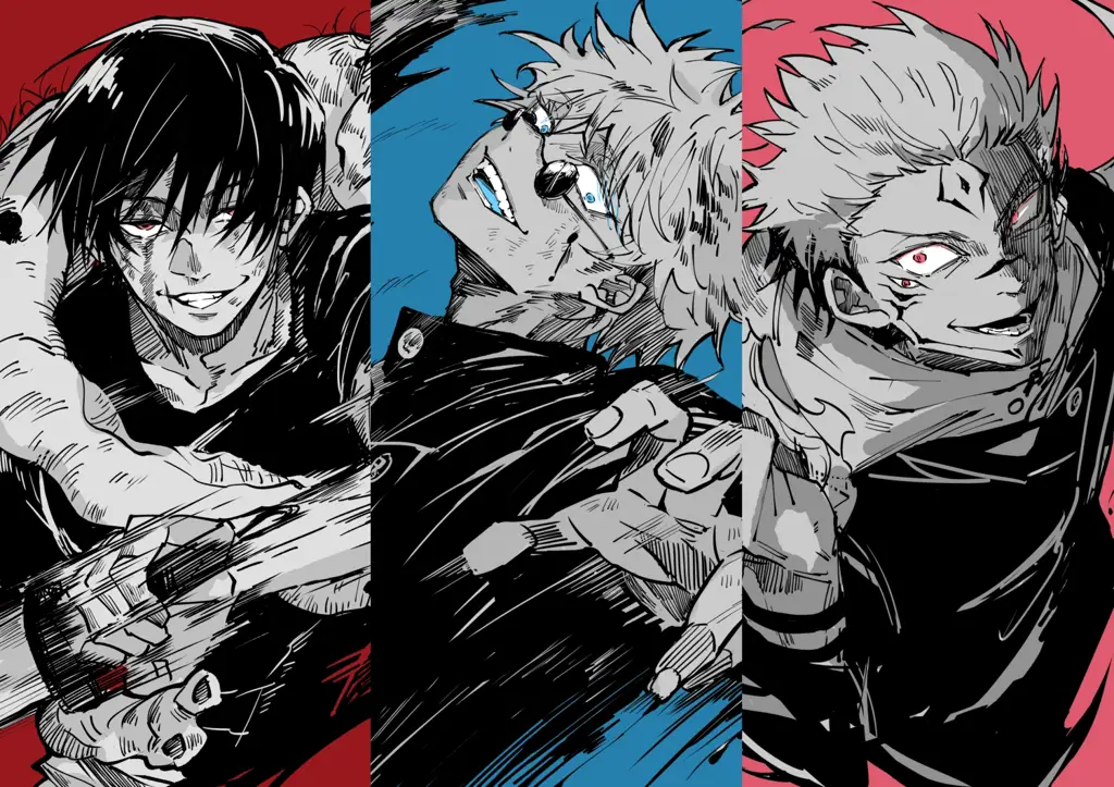 Gambar fan art yang memperlihatkan prediksi alur cerita Jujutsu Kaisen chapter 251