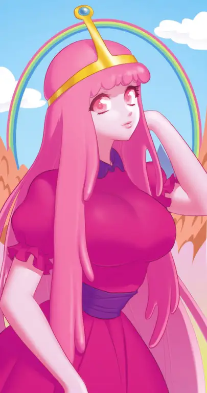 Gambar Princess Bubblegum, karakter ikonik Adventure Time