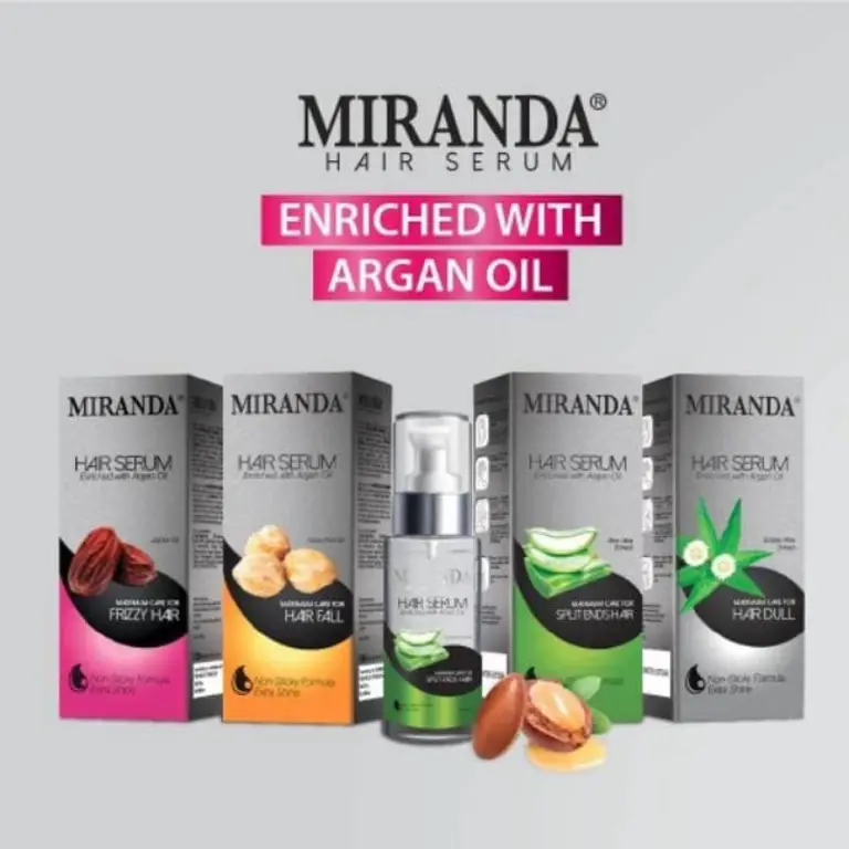 Berbagai produk kecantikan Miranda