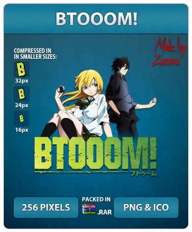 Gambar promosi anime Btooom!