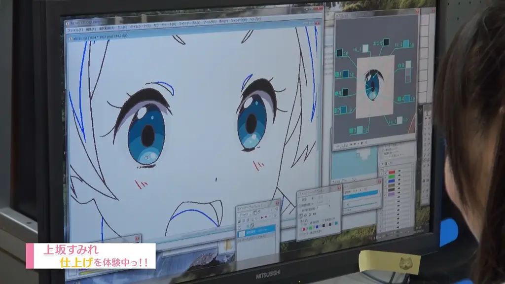 Ilustrasi proses produksi anime