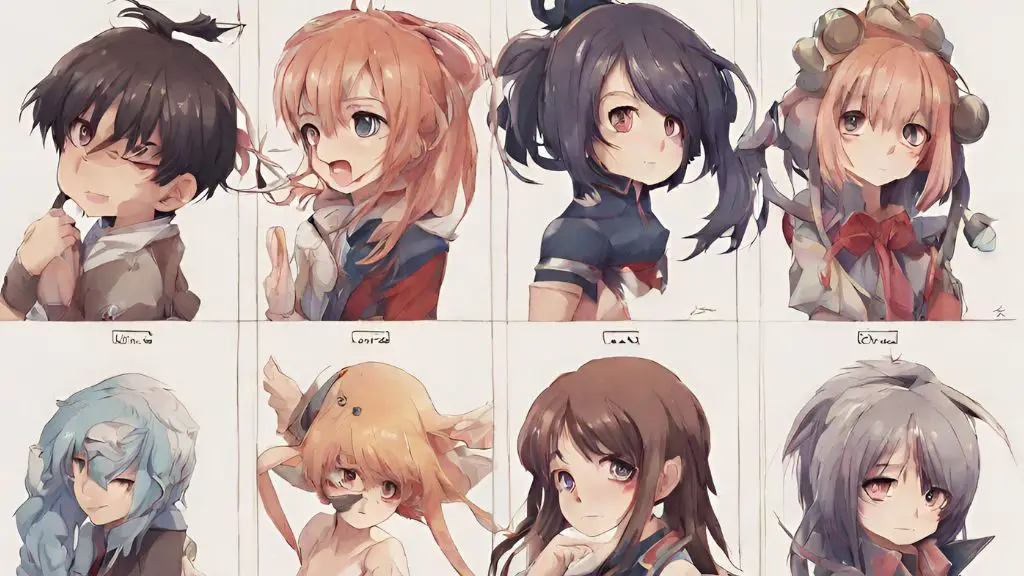 Ilustrasi proses produksi anime