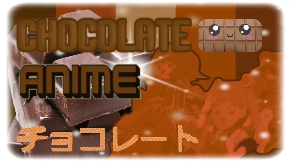 Karakter anime sedang membuat cokelat