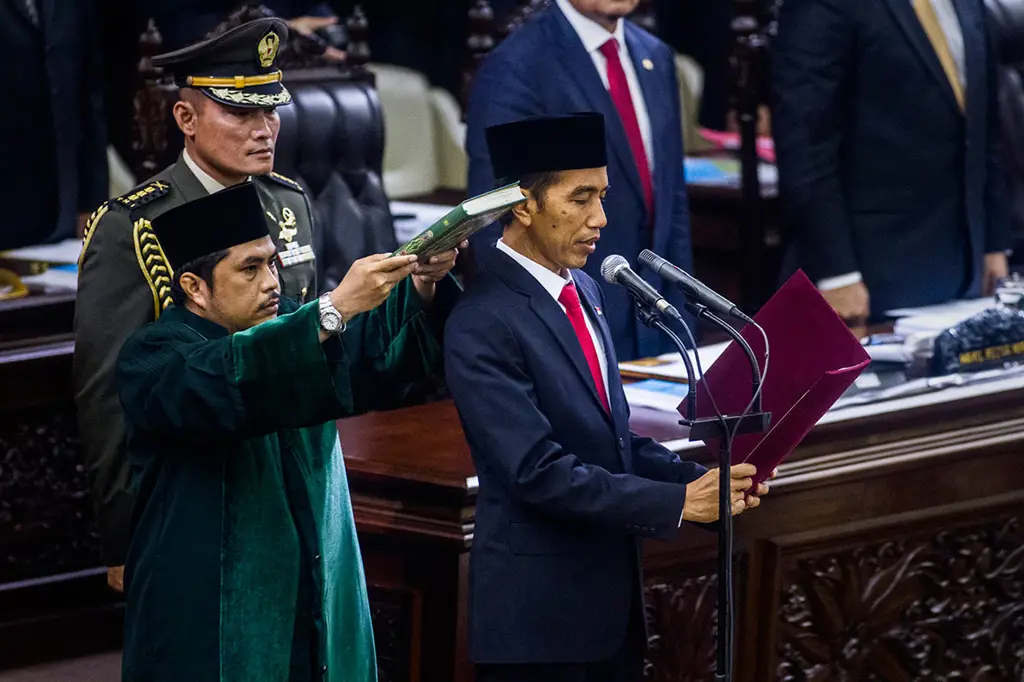 Gambar pelantikan presiden Indonesia