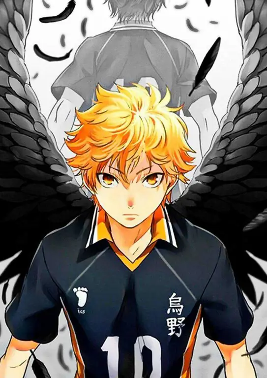 Gambar Hinata Shoyo, karakter utama dalam Haikyuu!!