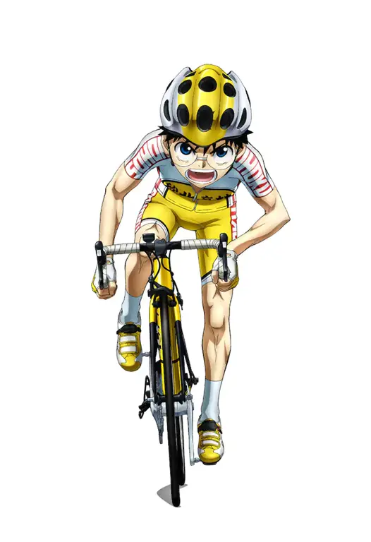 Gambar Onoda Sakamichi, karakter utama dalam Yowamushi Pedal