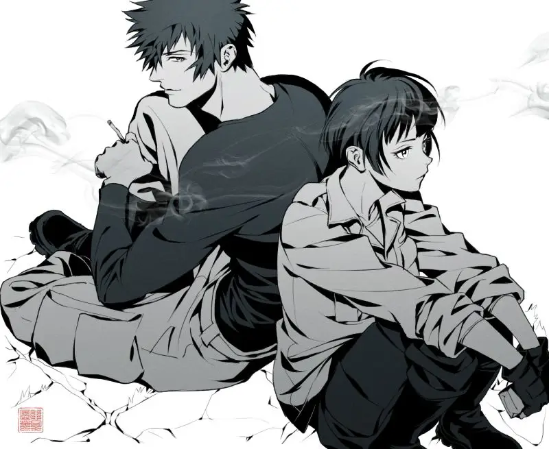 Gambar adegan dari anime Psycho-Pass