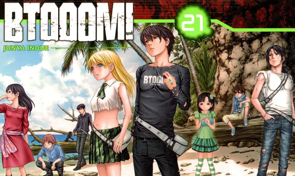 Suasana Pulau tempat game Btooom! berlangsung