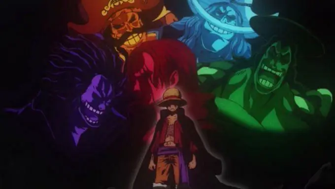 Gambar yang menggambarkan klimaks arc Wano dalam One Piece