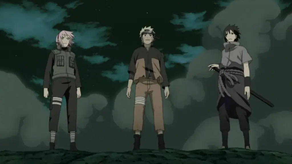 Gambar adegan Perang Dunia Shinobi Keempat di Naruto Shippuden