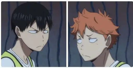 Hinata dan Kageyama dalam pertandingan final