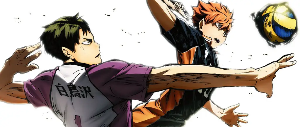 Adegan pertandingan final Haikyuu!! yang menegangkan