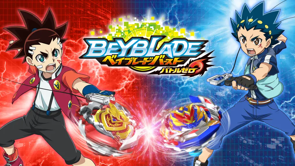 Adegan pertarungan Beyblade Burst yang menegangkan