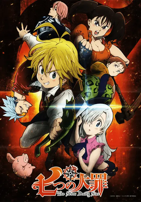 Adegan anime Nanatsu no Taizai yang menegangkan