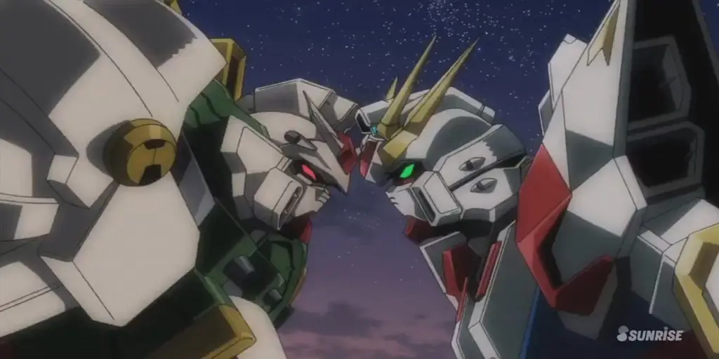 Adegan pertempuran pamungkas dalam Gundam AGE