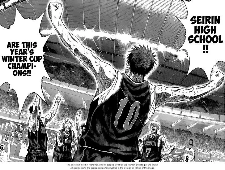 Adegan pertandingan sengit di Winter Cup dalam anime Kuroko no Basket Season 4