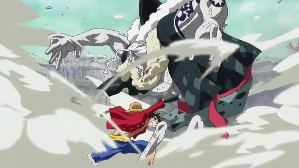 Luffy dan Hordy bertarung sengit dalam One Piece episode 569