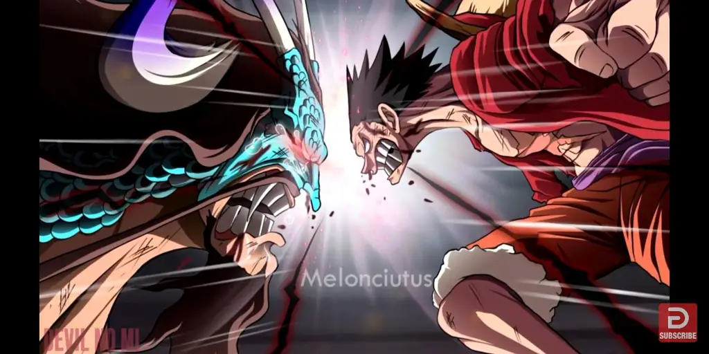 Pertarungan Luffy vs Kaido di chapter 1040