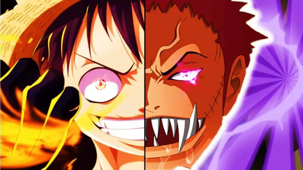 Luffy dan Katakuri bertarung dengan sengit