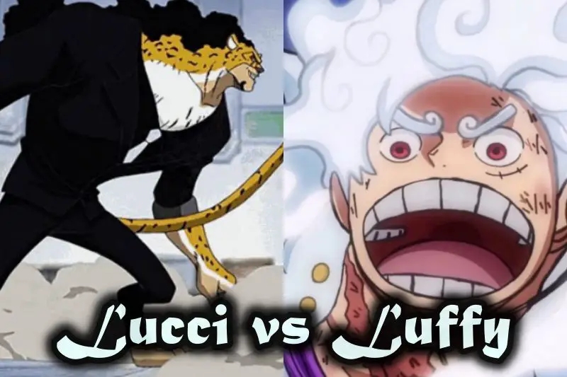 Gambar Luffy melawan Lucci di One Piece episode 387