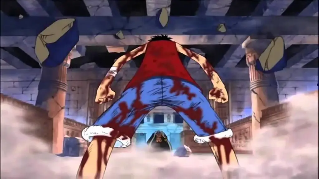 Luffy melawan Crocodile dalam pertarungan sengit di episode 201 One Piece