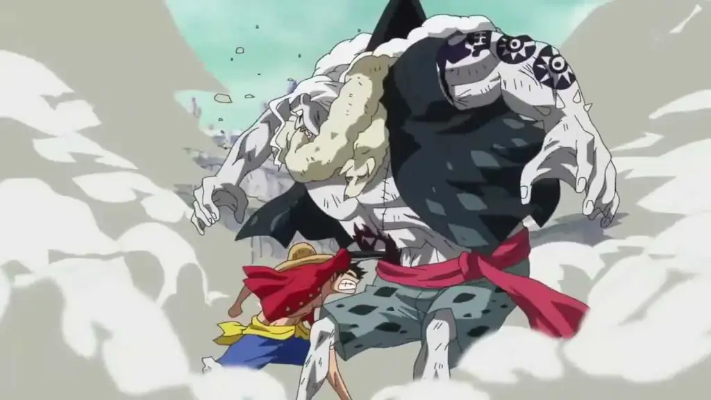 Luffy dan Hordy bertarung sengit dalam One Piece Episode 580