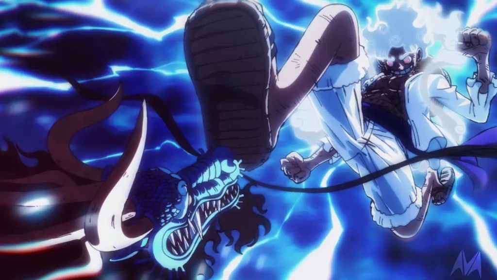 Luffy dan Kaido bertarung sengit dalam One Piece Episode 1078