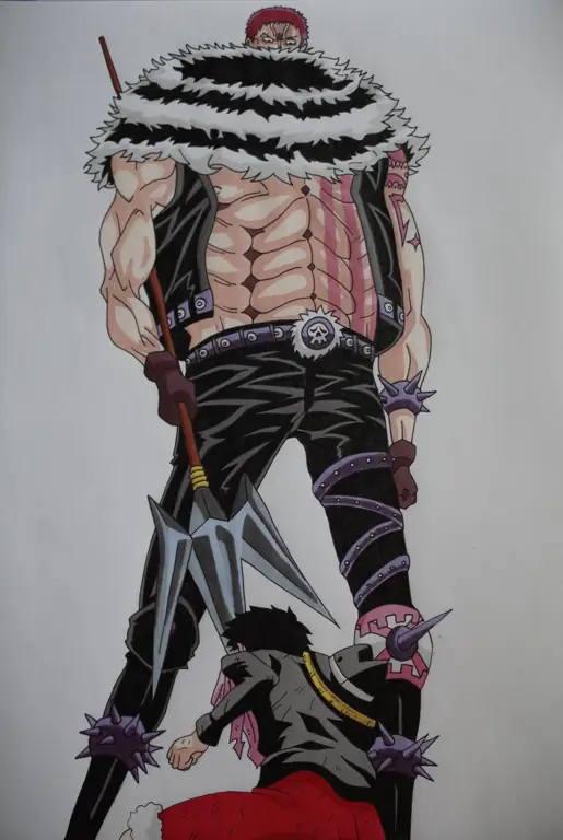 Luffy dan Katakuri bertarung dengan sengit