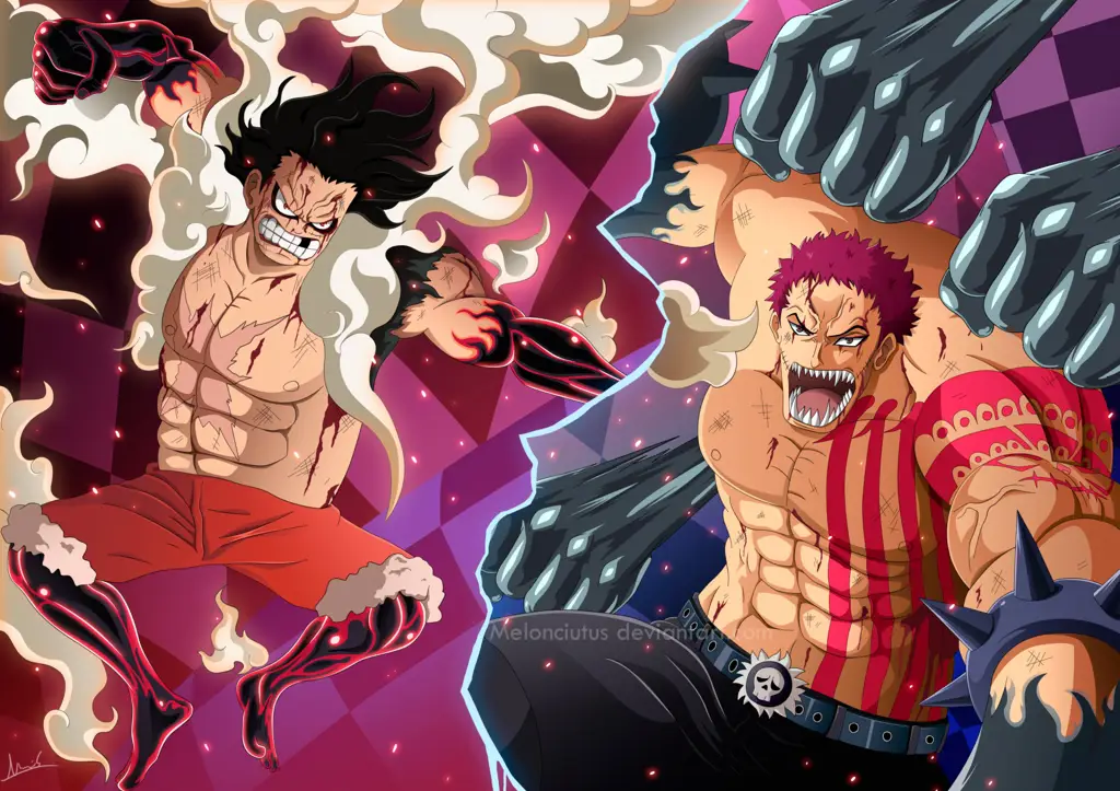 Luffy dan Katakuri bertarung sengit dalam One Piece Episode 895