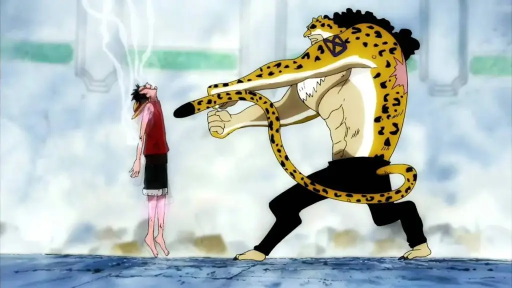 Luffy dan Lucci bertarung sengit di Egghead Island