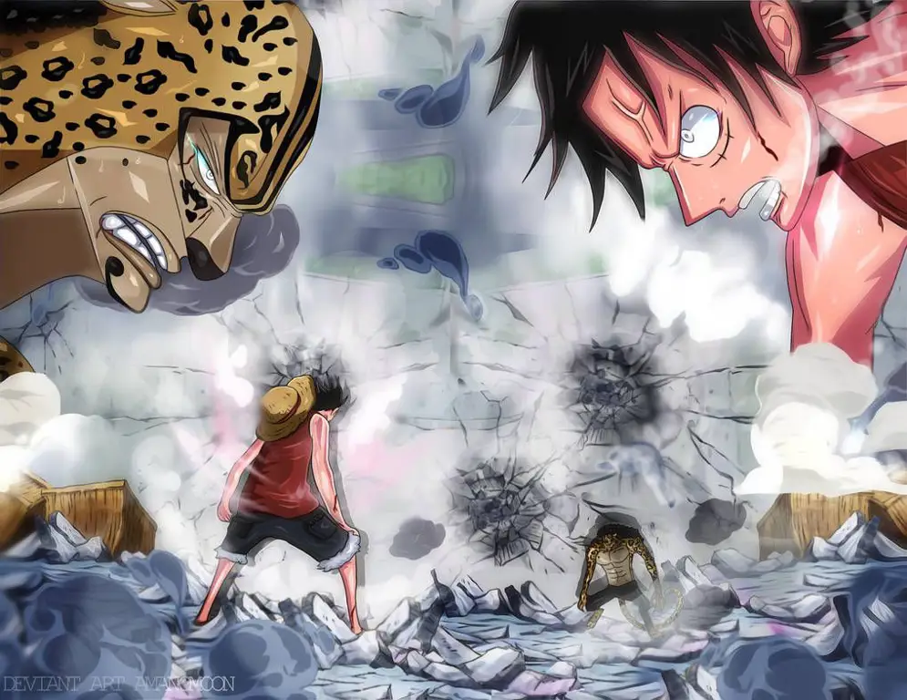 Luffy dan Lucci bertarung sengit di Enies Lobby