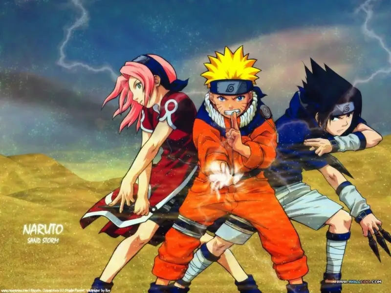 Puncak Pertarungan Naruto dan Sasuke Naruto dan Sasuke bertarung dengan sengit