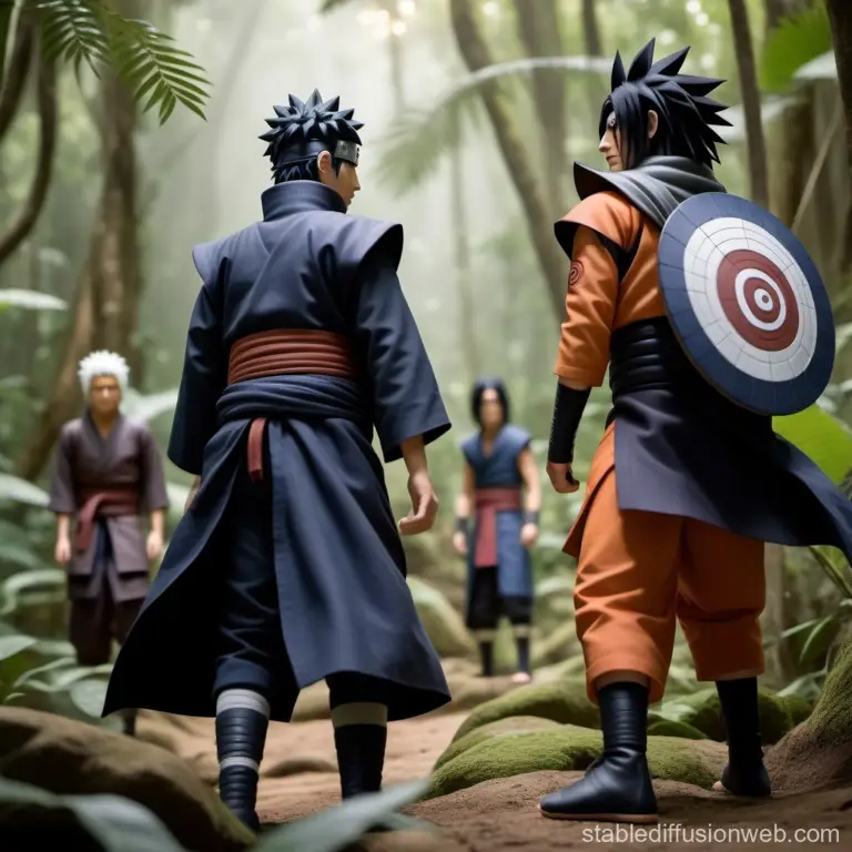 Naruto dan Madara bertarung sengit dalam pertarungan puncak yang menentukan nasib dunia shinobi.