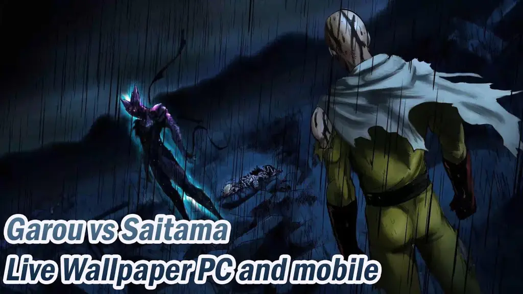 Saitama dan Garou bertarung sengit