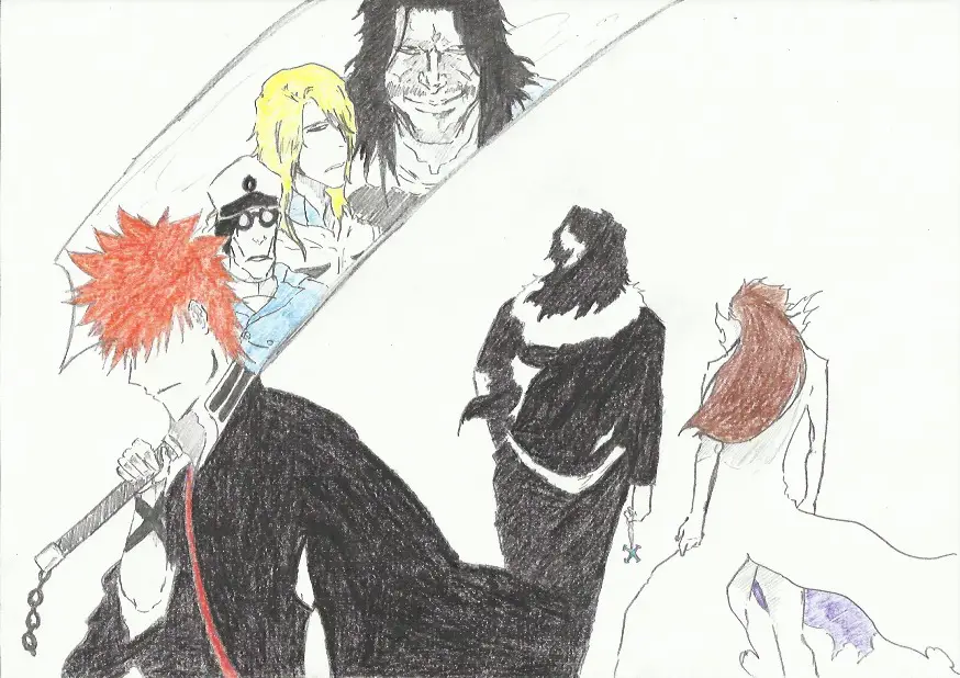 Gambar adegan klimaks dari anime Bleach