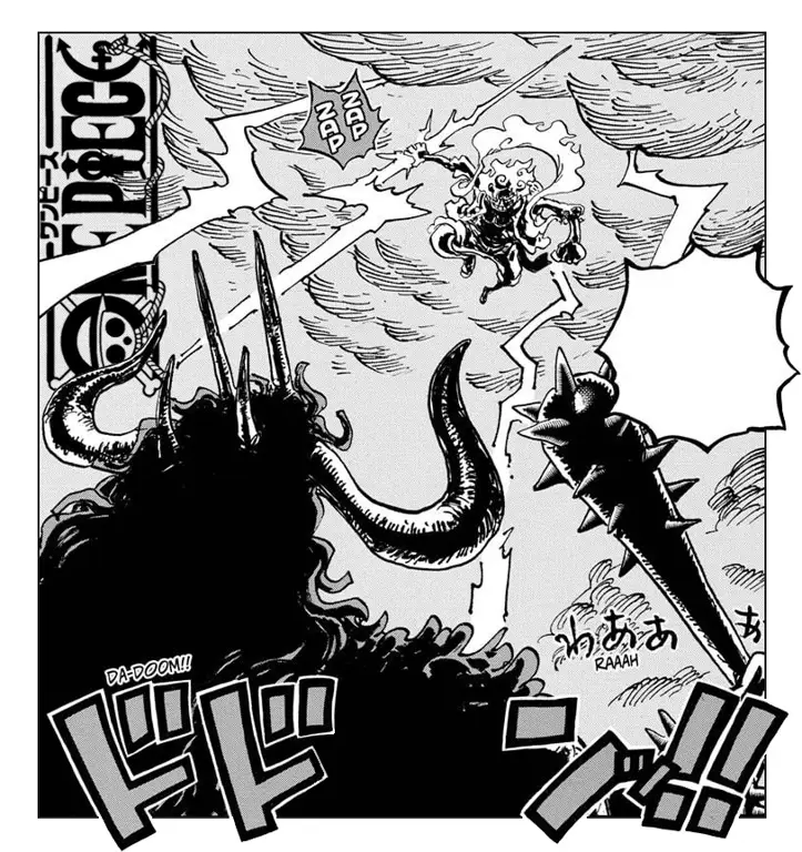 Pertarungan sengit antara Luffy dan Kaido di One Piece chapter 1040