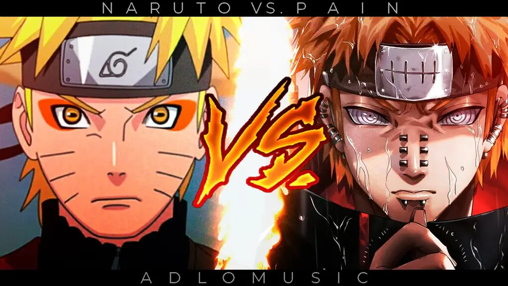 Naruto melawan Pain dalam pertarungan epik