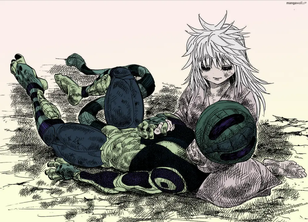 Gambar close-up Meruem, Raja Semut Chimera