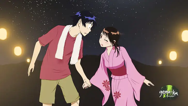Raku dan Kosaki, pasangan utama yang penuh teka-teki Raku dan Kosaki, karakter utama dalam anime Nisekoi