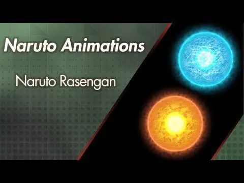 Gambar animasi Rasengan Naruto yang dinamis