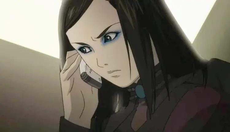 Screenshot anime Ergo Proxy yang menampilkan karakter utama, Re-l Mayer