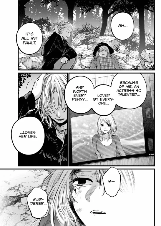 Gambar-gambar reaksi penggemar terhadap Oshi no Ko chapter 134