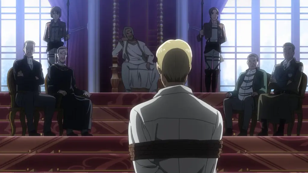Reaksi Penonton yang Antusias Gambar reaksi penonton terhadap Shingeki no Kyojin season 3 episode 4