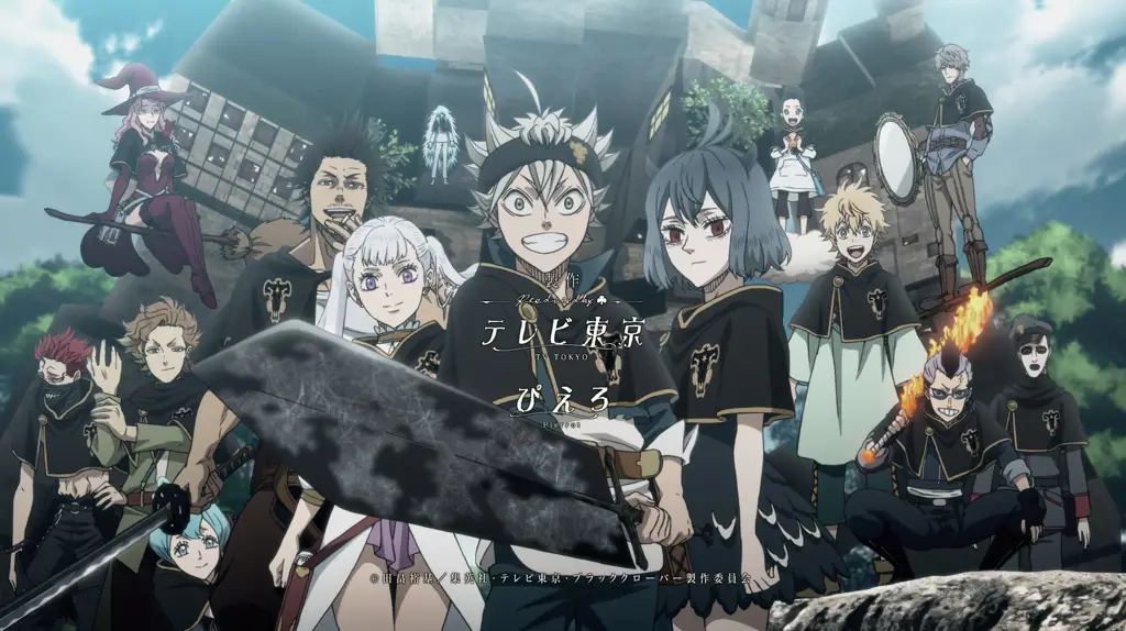 Gambar regu Black Bull dari anime Black Clover